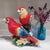 Traditional Hand-Painted Porcelain Parrot Figurine – 10.2" Colorful Ceramic Bird Sculpture For Sale - Image 3 of 8