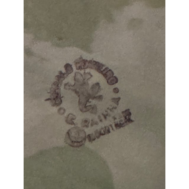 1980s Bordallo Pinheiro Portuguese Green Botanical Serving Platter 15” by 11” For Sale - Image 9 of 11