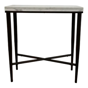 Contemporary Carrara Marble Console Table