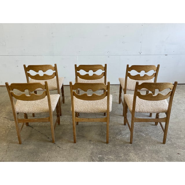 1960s Danish Razorblade Dining Chairs by Henning Kjærnulf for E.G. Møbler, 1960s, Set of 6 For Sale - Image 5 of 11