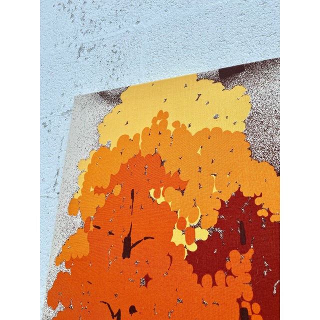 1970s Mid Century Modern Large Textile Wall Art For Sale - Image 11 of 13