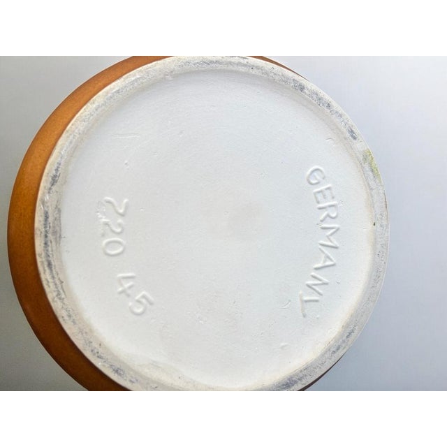 Large Bay Floor Vase in Brown Ceramic, 1960s For Sale - Image 4 of 9