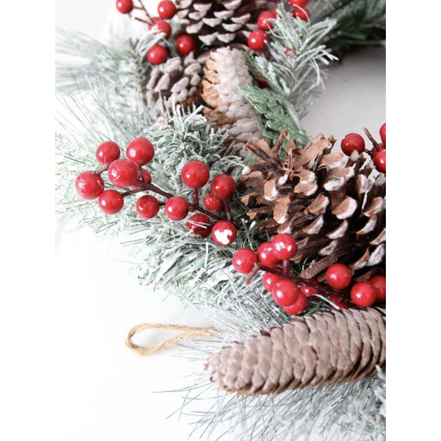 Wood Vintage Christmas Wreath For Sale - Image 7 of 9