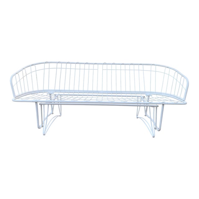 Homecrest Metal Wire Glider Sofa Attributed to Homecrest For Sale
