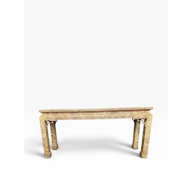 1978 John Widdicomb Chinoiserie Console Table For Sale - Image 9 of 14