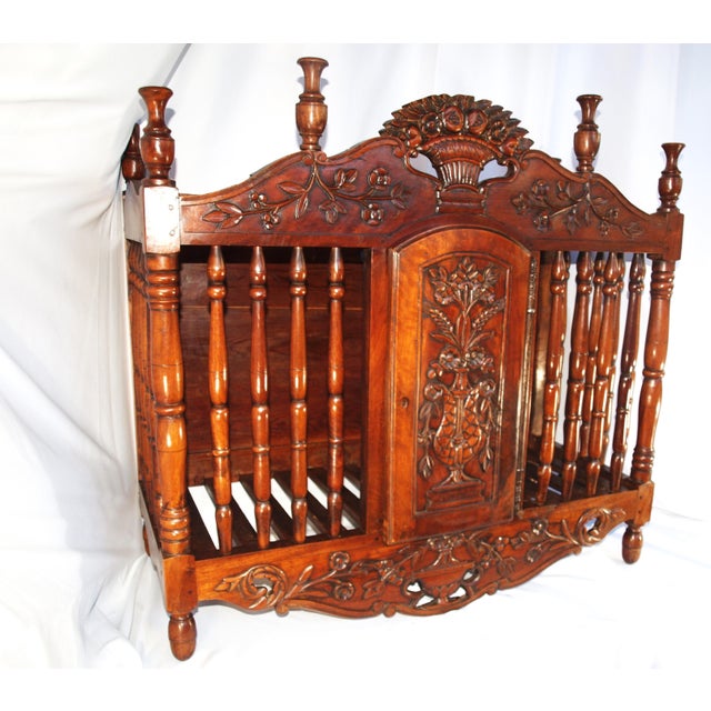 Antique French Provincial Panetiere Bread Cage Cabinet For Sale In San Francisco - Image 6 of 12