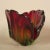 Vintage Red and Green Murano Glass Bowl For Sale - Image 4 of 15