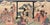 Japanese "Toy Horse Dance" Japanese Woodblock Triptych With Beauties and Mt Fuji by Utagawa Toyohiro For Sale - Image 3 of 10