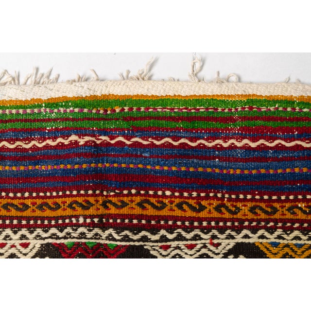 One a Kind Vintage Anatolian Kilim Rug For Sale - Image 10 of 11