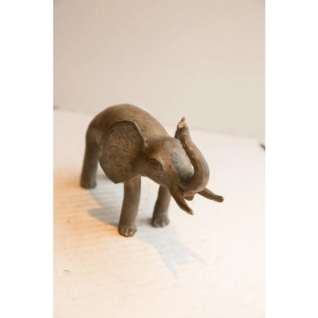 Old New House Vintage African Elephant Sculpture For Sale - Image 4 of 7
