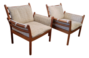 Easy Chairs by Illum Wikkelsø for C.F.C. Silkeborg, 1960s, Set of 2