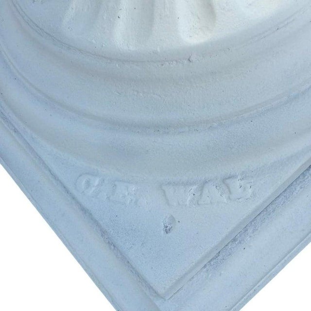 Metal Antique Classical Cast Iron Garden Urn C1900 For Sale - Image 7 of 9