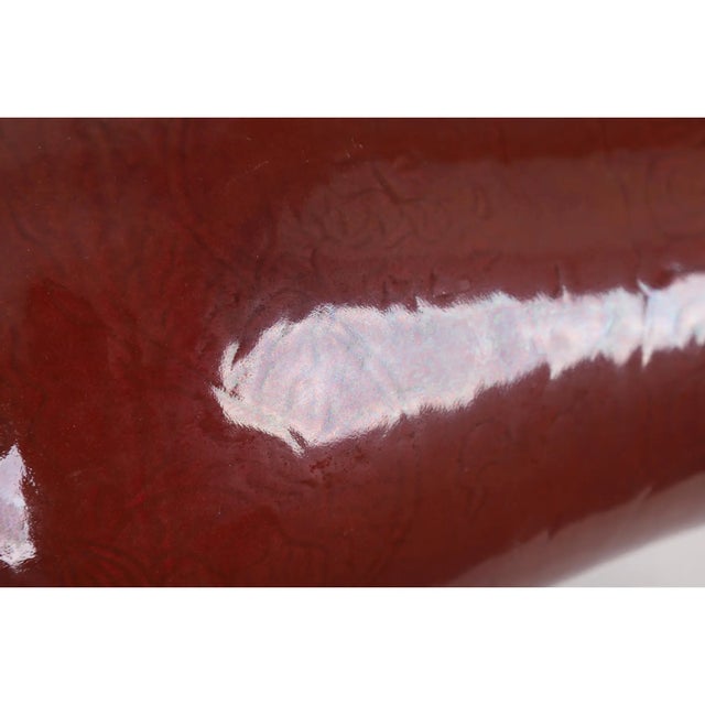 Ceramic 20th-Century Chinese Red-Glazed Vase For Sale - Image 7 of 13