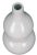 White Bottle Gourd Shape Vase For Sale - Image 4 of 6