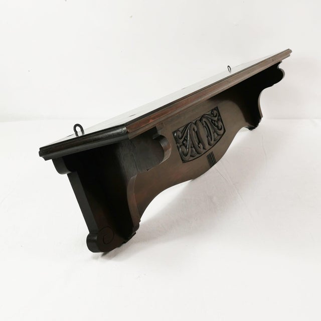 Art Nouveau Mahogany Shelf, Denmark, 1930s For Sale - Image 16 of 16