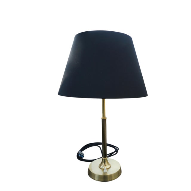 Metal Mid-Century Modern B70 Brass Table Lamp by Ewå Värnamo, Sweden, 1960s For Sale - Image 7 of 7