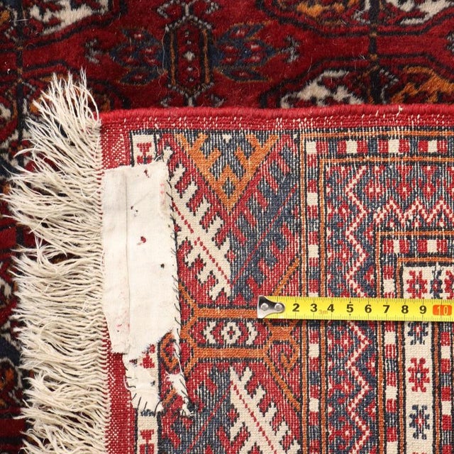 Wool Bukhara Rug, Pakistan For Sale - Image 6 of 7