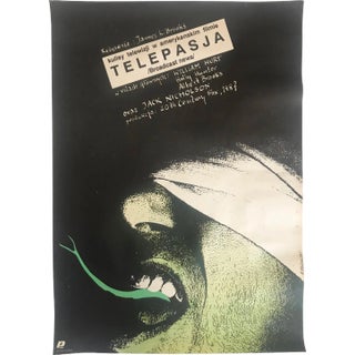 Telepasja Film Poster by A. Pągowski, 1987 For Sale
