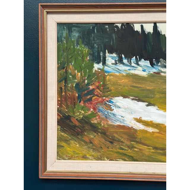 Original swedish oil on panel – “landscape” by h. Wagnstedt – signed – vintage & framed – 77 × 60 cm (30.3" × 23.6") incl....