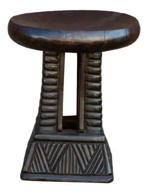 Cameroon Carved Tribal Milk Stool