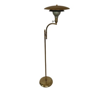 Vintage Mg Wheeler Sight Light Machine Age Flying Saucer Floor Lamp For Sale