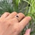 Modern East-West Emerald-Cut Blue Sapphire & Diamond Ring Size 5 in 14k Yellow Gold For Sale In New York - Image 6 of 18