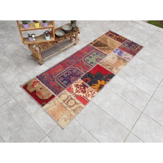 Mid 20th Century Oushak Anatolian Handknotted Rug For Sale - Image 6 of 10