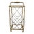 Vintage Hollywood Regency Gold Metal Quatrefoil Wine Rack For Sale
