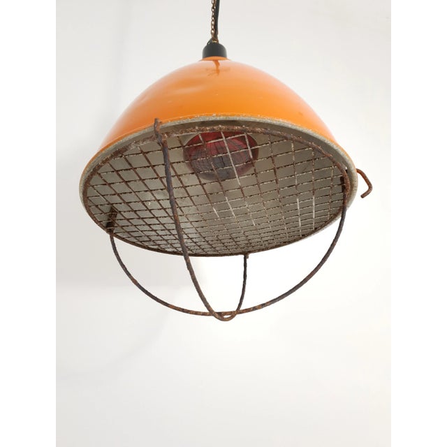 The industrial lamp from the Willab Gårdstillbehehör AB factory in Båstad, Sweden, was produced in the 1970s and served as...