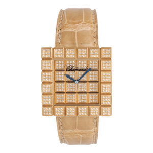 Ladies Chopard Ice Cube 32mm 13/6858 18k Yellow Gold Diamond Watch