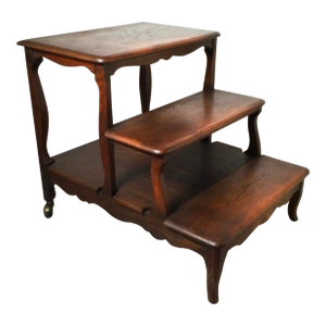 Vintage Traditional 3 Tier Wooden Step Ladder Decorative Display, Side Table