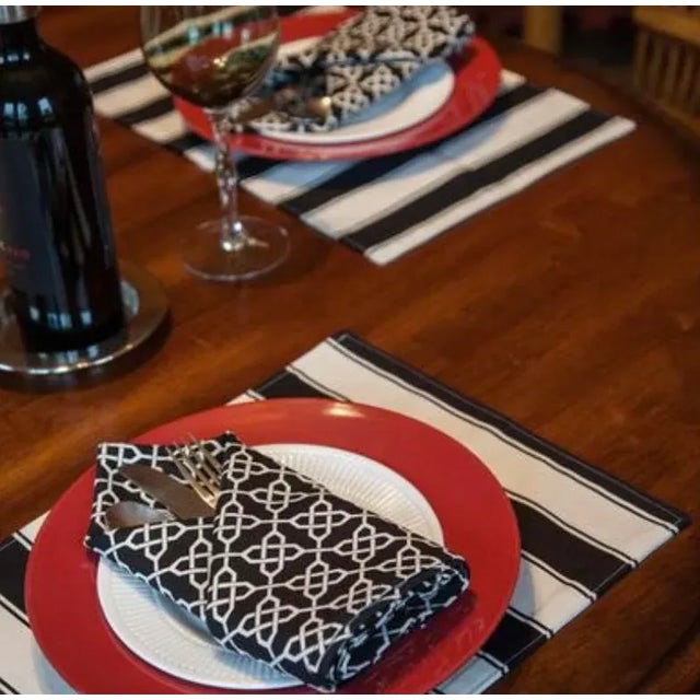 Free Spirit Designer Vicki Payne Black & White Links Celtic Knot Chinoiserie Fretwork Lattice Trellis Fabric- 9.9 Yards For Sale - Image 4 of 7