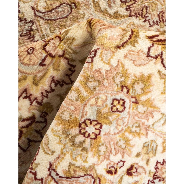 Textile Mogul, One-of-a-Kind Hand-Knotted Area Rug in Ivory, 2' 7" x 8' 3" For Sale - Image 7 of 8