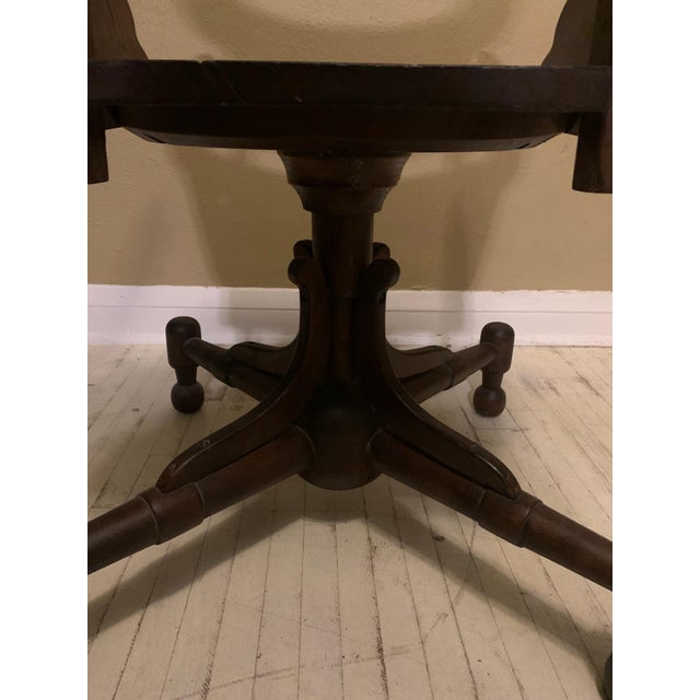 Brown Restoration Hardware 1800s Dentist Replica Chair For Sale - Image 8 of 12