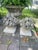 Mid-Century Modern 1940s Pair of Monumental Hand-Carved Fruit Topiary Sculptures on Pedestals For Sale - Image 3 of 10