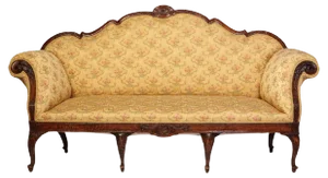 18th Century North Italian Walnut Settee, 1750s