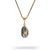 Lucky Clover Turquoise Enamel Egg Gold Necklace For Sale - Image 10 of 10