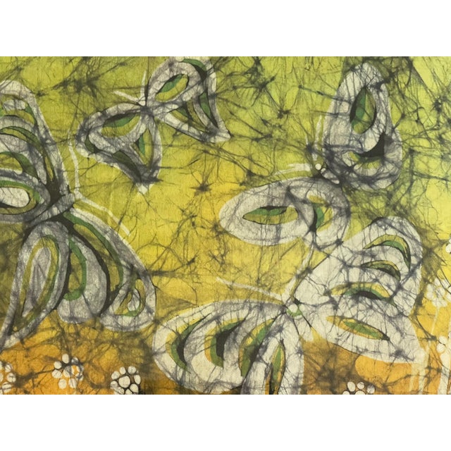 Mixed Media of Butterflies on Batik Framed For Sale - Image 4 of 6
