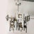 Mid-Century Modern Mid-Century Modernist Eight Arm Chrome & Brass Chandelier by Gaetano Sciolari For Sale - Image 3 of 11