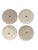 Ceramic Set of 4 Bat Trang Vietnamese Ceramic Dessert/Salad Plates With Hand Painted Red Brushstroke Motif For Sale - Image 7 of 7