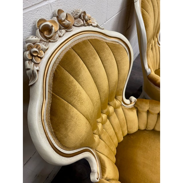 Vintage Pelham Shell & Leckie Hollywood Regency Bergere Lounge Chairs - Pair For Sale In Kansas City - Image 6 of 18