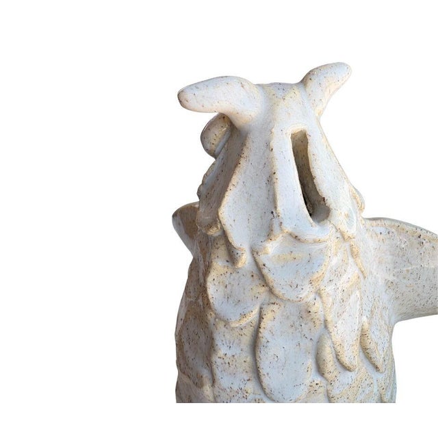 Ceramic Vintage Studio Pottery Owl Bank For Sale - Image 7 of 7