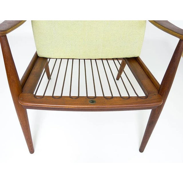 Armchair by Peter White & Orla Molgaard Nielsen for France & Son by Peter Hvidt, Denmark, 1960s For Sale - Image 10 of 11