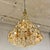 Decorative Polished brass and crystal fifteen light chandelier by Rejmyre.