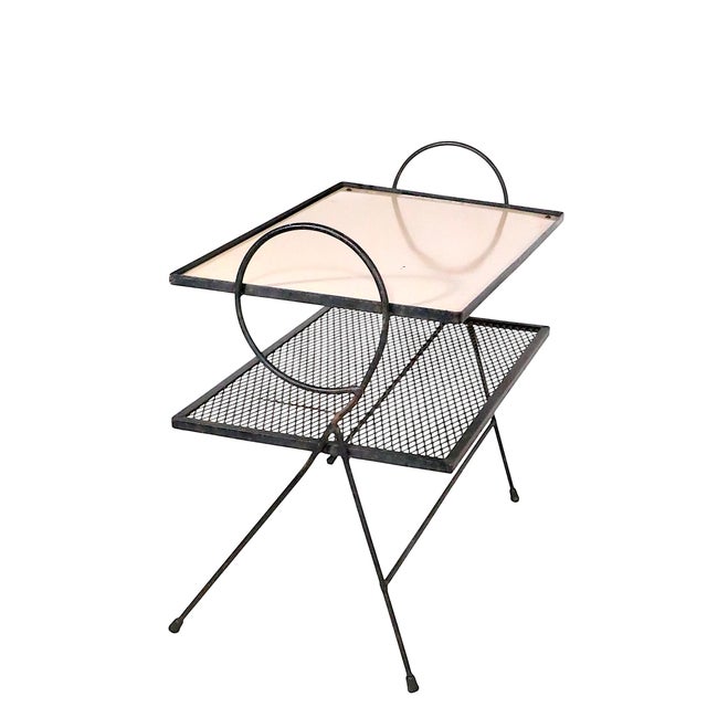 Mid 20th Century Mid Century Wrought Iron Table Stand For Sale - Image 5 of 10