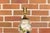 Mid 20th Century French Porcelain Bulbous Table Lamp with Floral Décor on Lucite Base For Sale - Image 10 of 12