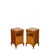A beautiful antique pair of Art Deco 1920s nightstands / bedside tables, crafted in light walnut with elegant proportions...