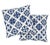 Schumacher Schumacher Tristan Patchwork 20" Pillow in Indigo For Sale - Image 4 of 6