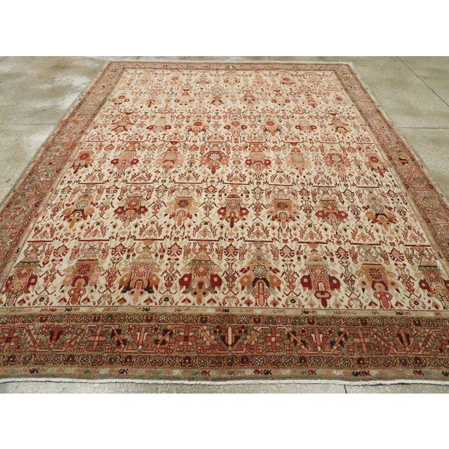 Early 20th Century Galerie Shabab Collection Early 20th Century Persian Malayer Carpet For Sale - Image 5 of 10