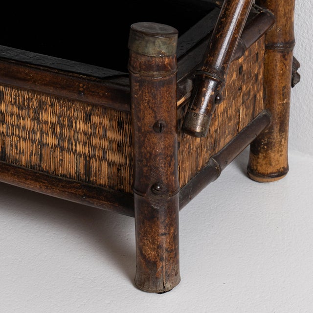 1900 - 1909 France Chocolate Bamboo Coat Rack For Sale In Greensboro - Image 6 of 15
